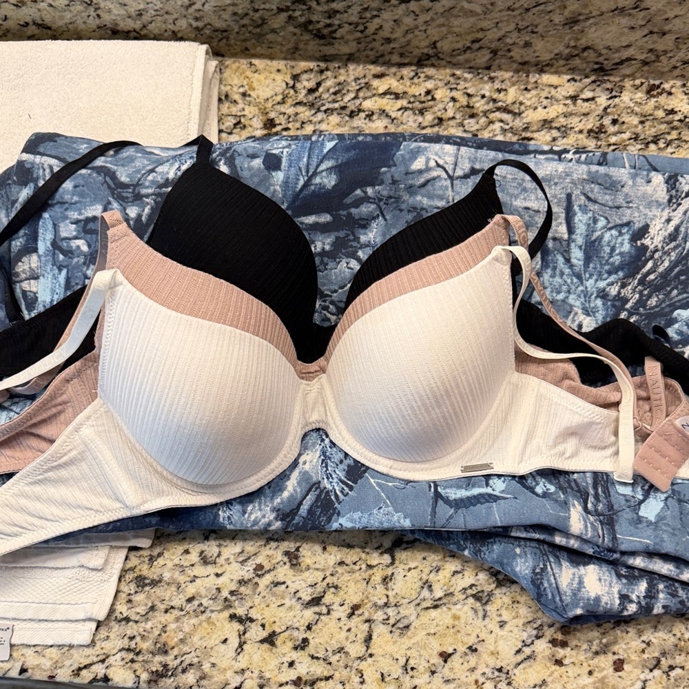 Nautica Women's Bra Set - Black, Pink, and White